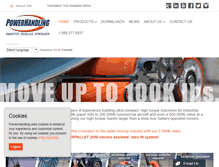 Tablet Screenshot of powerhandling.com